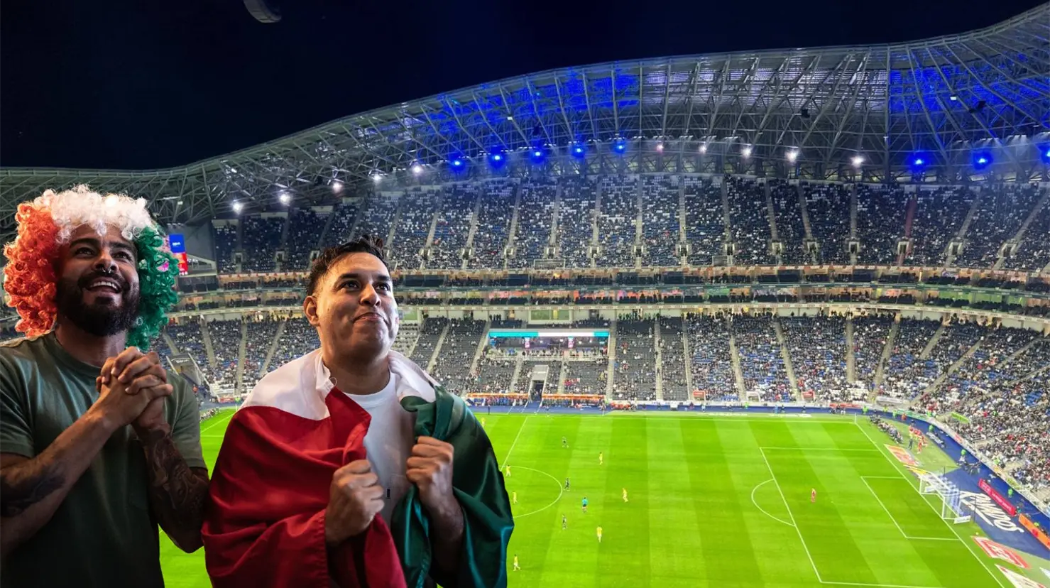 El estadio BBVA en Monterrey será sede de partidos del Mundial 2026. (Fotografía: Facebook | Canva)