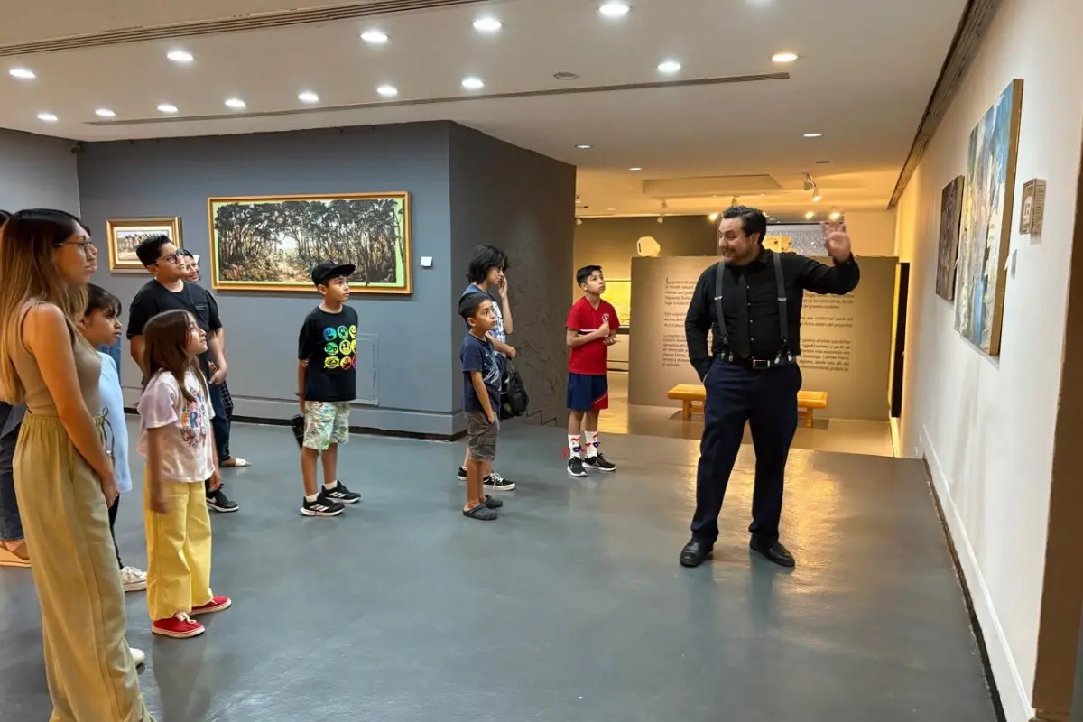 Importantes obran de Pedro Banda Salazar lucen en los pasillos de la Casa de Cultura Tamaulipas en el Centro Histórico de la Ciudad de México | Foto: ITCA