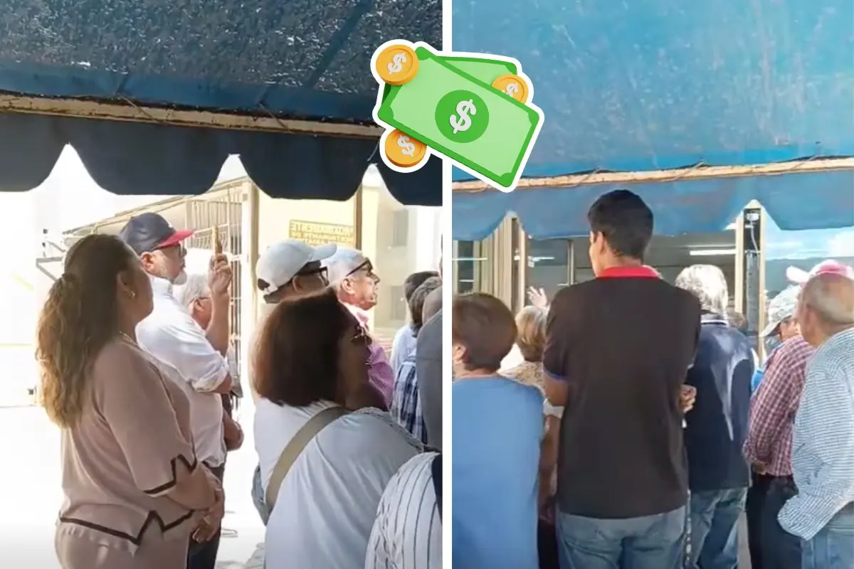 Adultos se manifiestan a las afueras del ISSSTE en Saltillo para exigir avances en sus pensiones / Foto: Osvaldo Quiroz | Canva