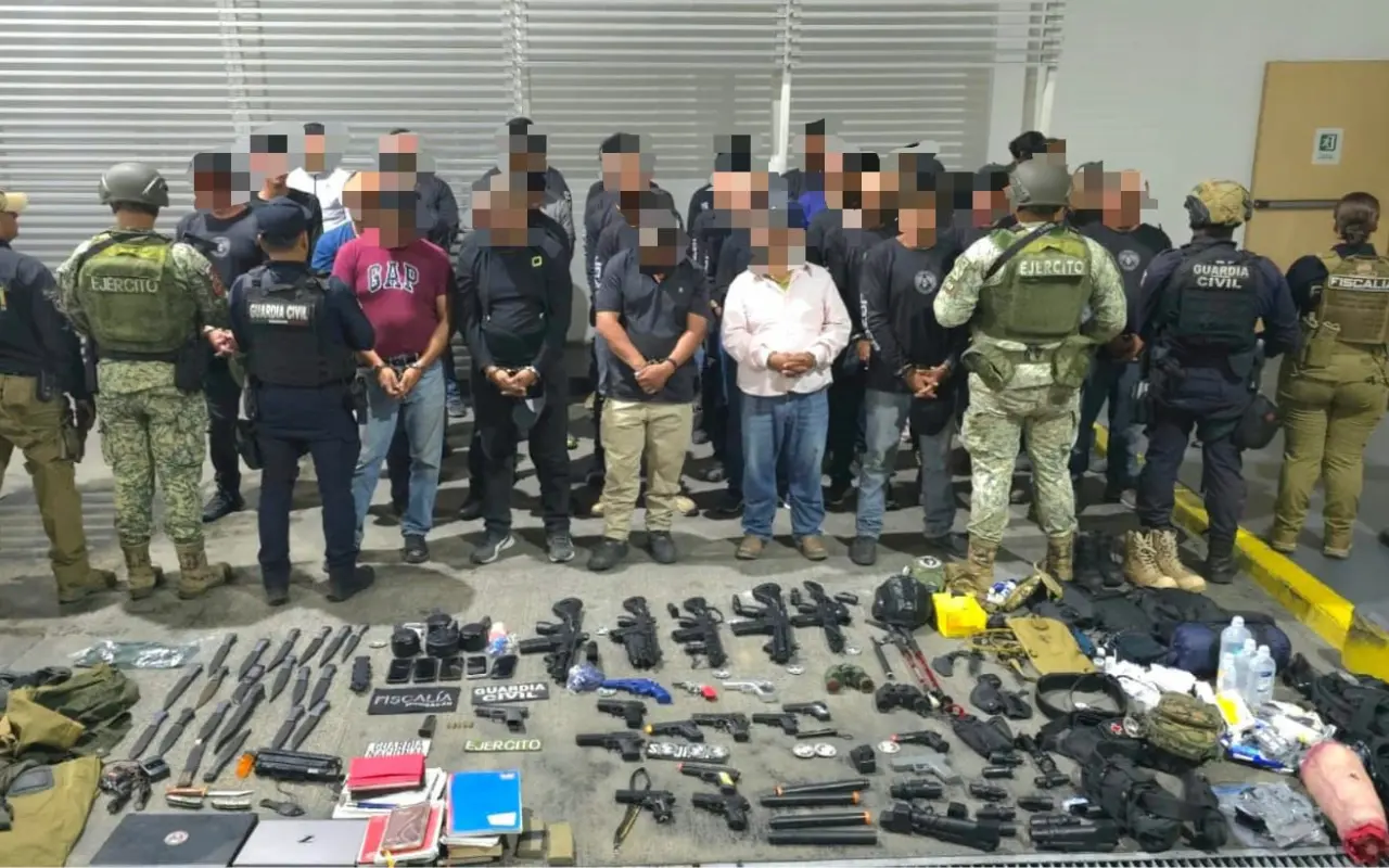 Miembros de la Iglesia de la Luz del Fin del Mundo detenidos. Foto: X (@SSeguridad_Mich)