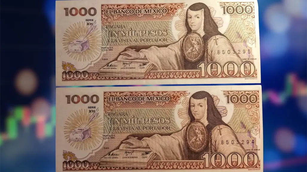 ¿Tienes un billete de mil pesos de Sor Juana de 1895? Su valor actual te sorprenderá