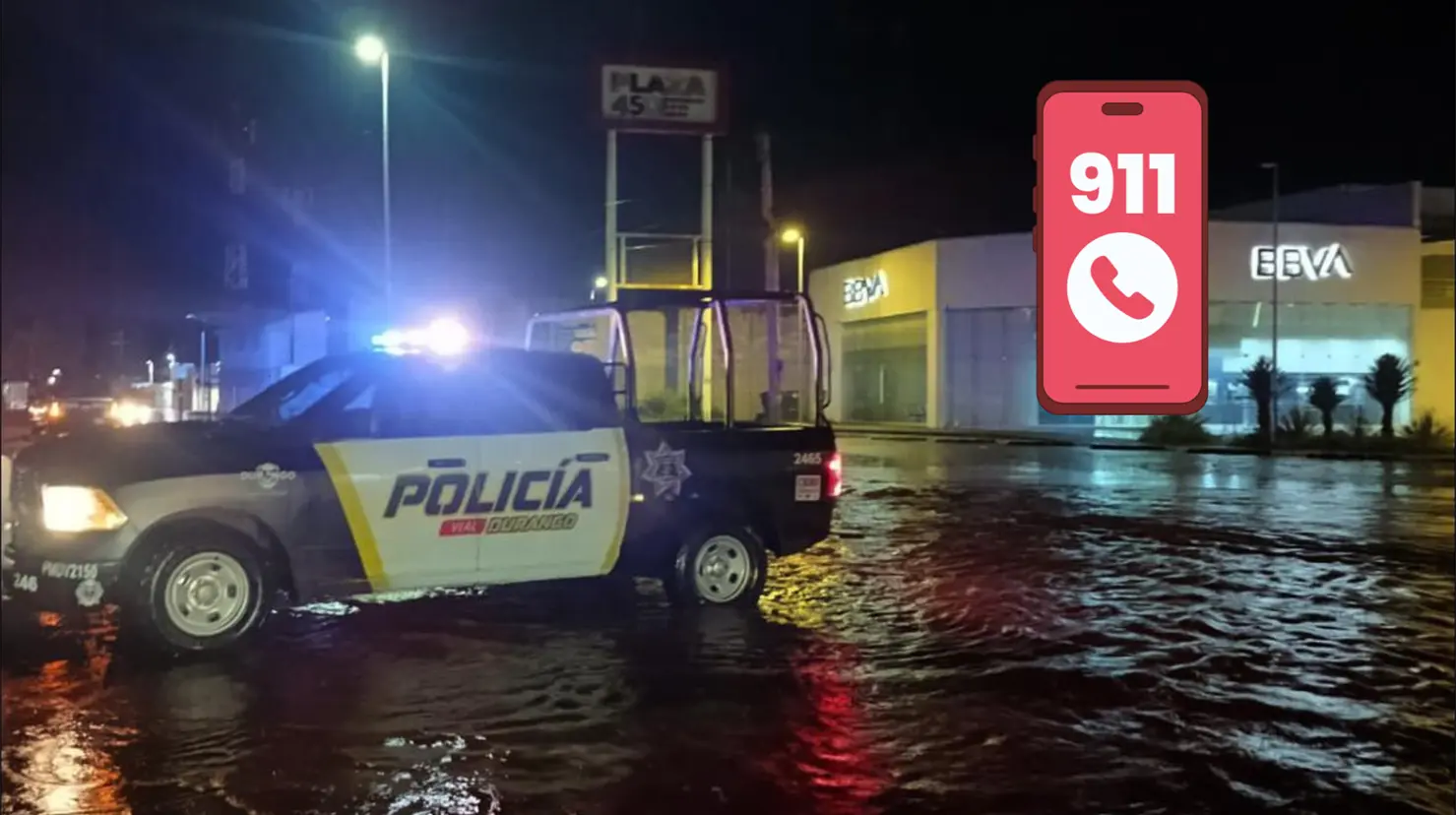 Durante la noche de este 25 de septiembre se registraron encharcamientos en la capital del estado. Foto: Cortesía.