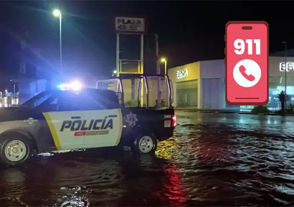 Noche de lluvias en Durango dejan fuertes encharcamientos este 25 de septiembre
