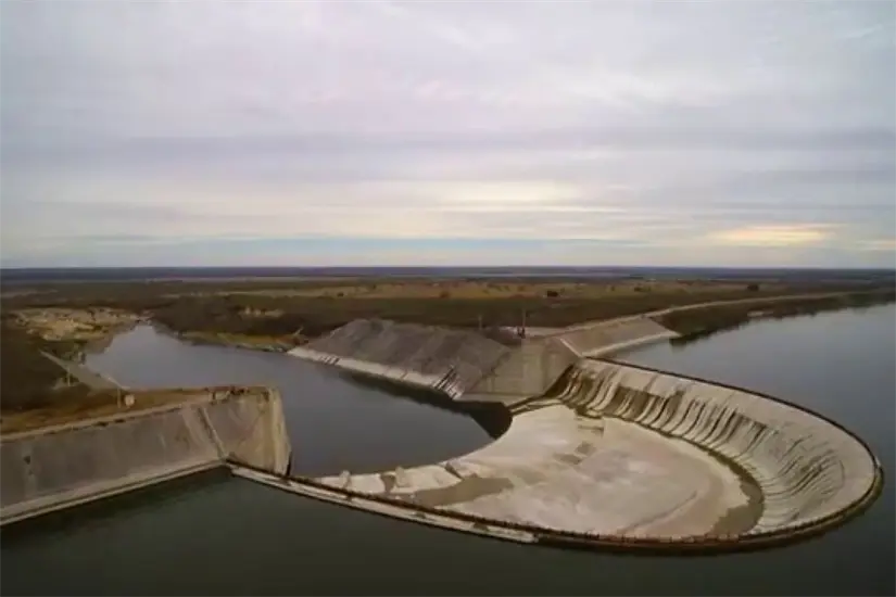 Presa Marte R. Gómez en el norte de Tamaulipas. Foto: Carlos García