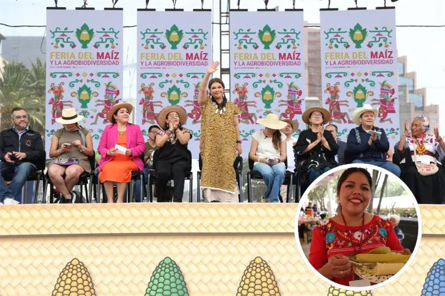 Clara Brugada inaugura la Feria del Maíz y la Agrobiodiversidad en CDMX