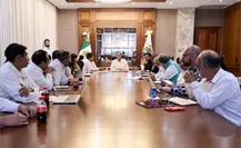 Américo Villarreal supervisa avances de planta de combustible limpio en Tamaulipas