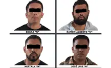 Detienen en Edomex a cuatro presuntos ladrones de autos ligados a un cártel de Jalisco
