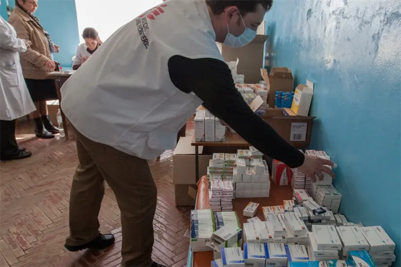 Médicos sin Fronteras durante la emergencia por Covid-19. Foto: MSF