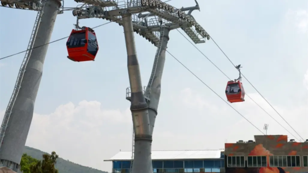 Así avanza la construcción de la Línea 3 del Mexicable para conectar Naucalpan con Cuatro Caminos