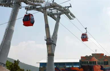 Así avanza la construcción de la Línea 3 del Mexicable para conectar Naucalpan con Cuatro Caminos