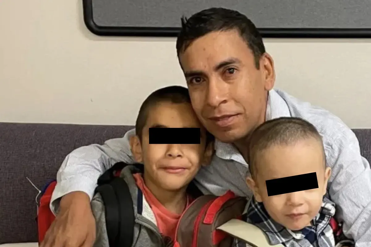 Silverio Villegas González con sus hijos Foto: X(Twitter) @opa_now_chicago
