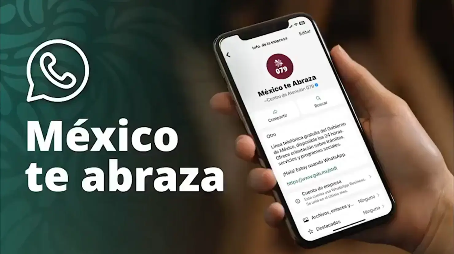 México te abraza: nueva línea de WhatsApp para apoyar a migrantes repatriados. Foto: X (@AgenciaGobMX)