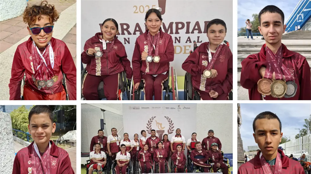 Con 16 medallas regresa Tamaulipas de la Paralimpiada Nacional 2025