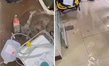 IMSS 5 de febrero en La Paz se inunda tras fuertes lluvias de este jueves