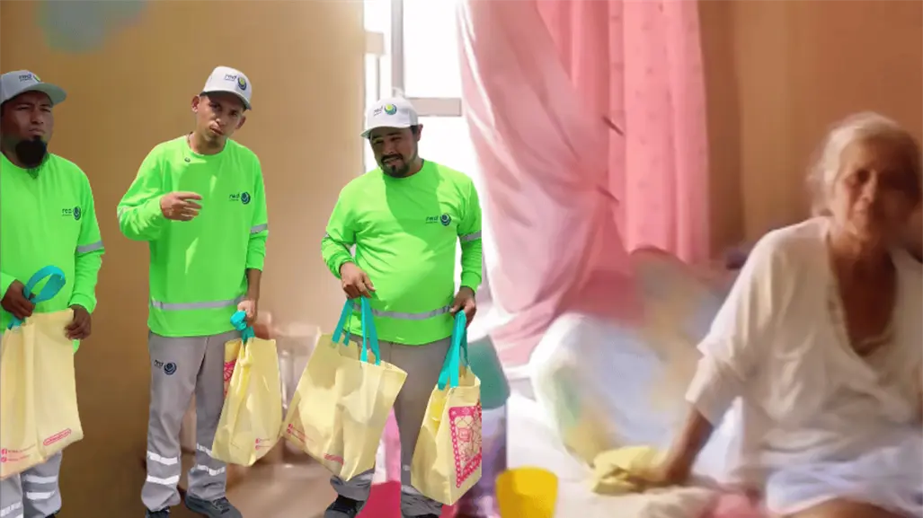 ¡Ayuda de corazón! Trabajadores de Red Ambiental apoyan a abuelita en Monterrey l VIDEO