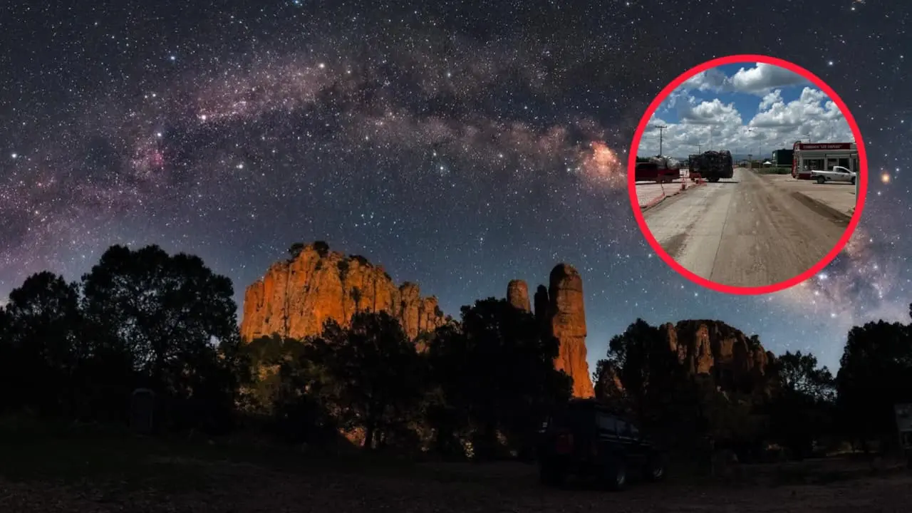 Foto: Facebook/ Grupo Astrofotografía México | Conoce cuál es la distancia para llegar de Durango a la Sierra de Órganos en Zacatecas.