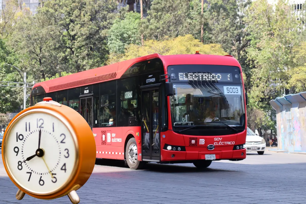 Cambio de horario en el Metrobús. Foto: X @MetrobusCDMX