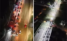 Arroyos en La Paz cortan el flujo vehicular en Forjadores por más de una hora