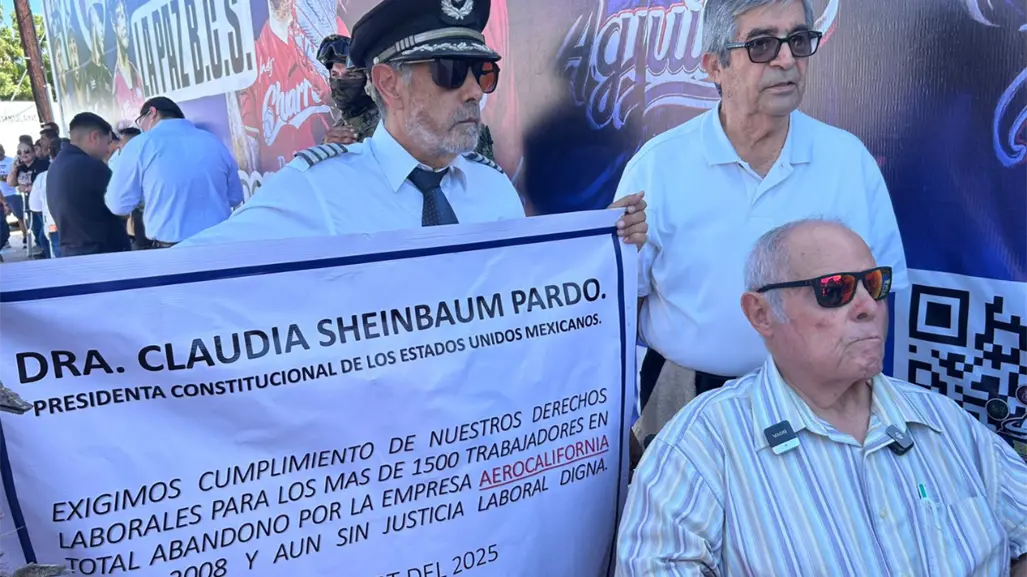 Ex trabajadores de Aero California piden apoyo a Claudia Sheinbaum tras 17 años sin justicia