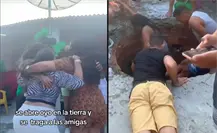 VIDEO | Socavón gigante en patio trasero de casa en CDMX