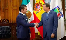 Miguel Flores y Cónsul General de España estrechan lazos en Nuevo León