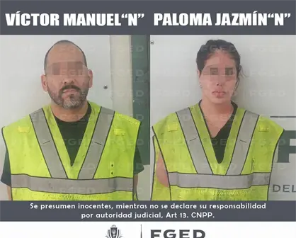 Detienen a madre y padrastro de Paloma Nicole