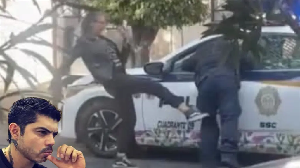 Mujer que golpeó a policía con patada en Benito Juárez advierte a periodista Carlos Jiménez