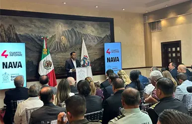 Jesús Nava rinde su cuarto informe de gobierno en Santa Catarina destacando seguridad y transporte gratuito