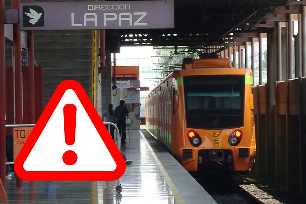 Línea A se ve afectada por lluvia. Foto: Metro CDMX