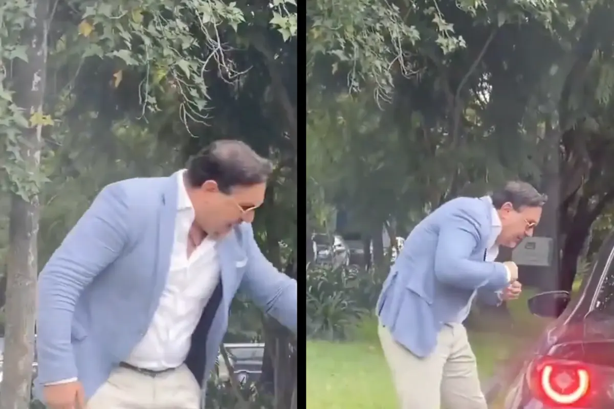 Hombre se pone agresivo en la calle y le apodan Lord. Foto: X @XQestendenciaMX
