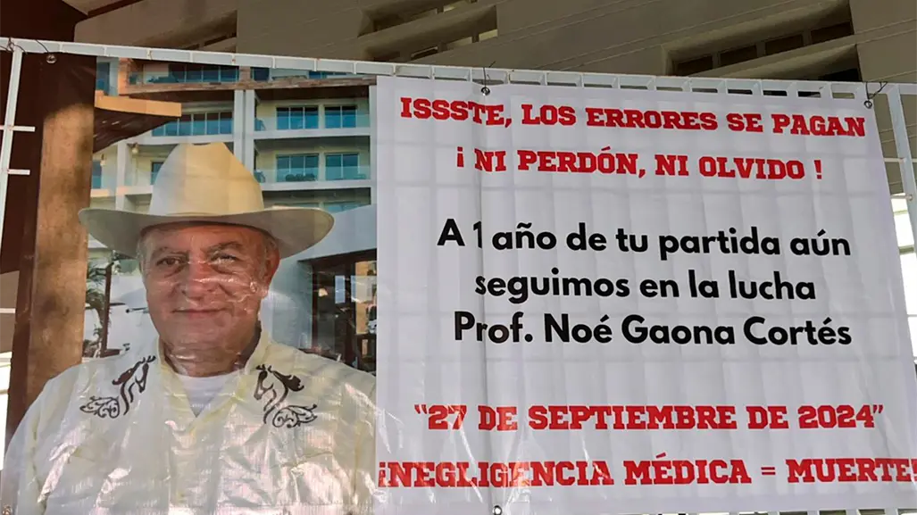 Negligencia fatal en ISSSTE Conchalito: un año de lucha por justicia para el profesor Gaona