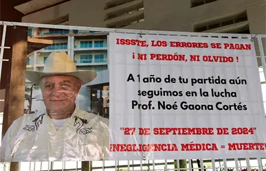 Negligencia fatal en ISSSTE Conchalito: un año de lucha por justicia para el profesor Gaona