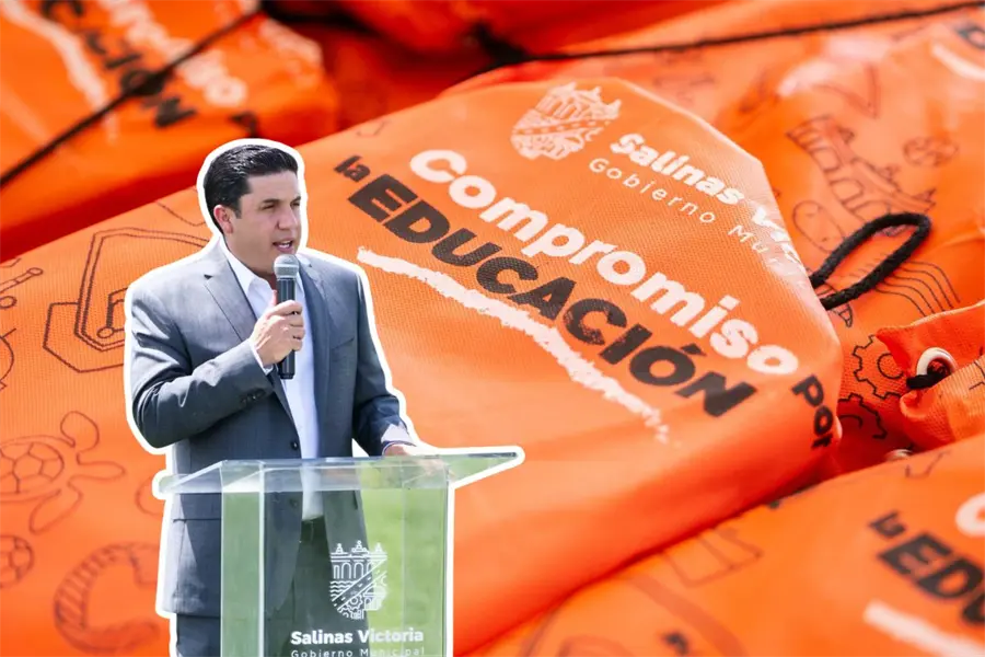 Raúl Cantú reafirma su compromiso con la educación en Salinas Victoria con apoyos escolares