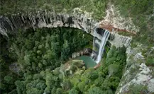 Esta es la altura de la impresionante cascada del Salto del Agua Llovida, en Durango