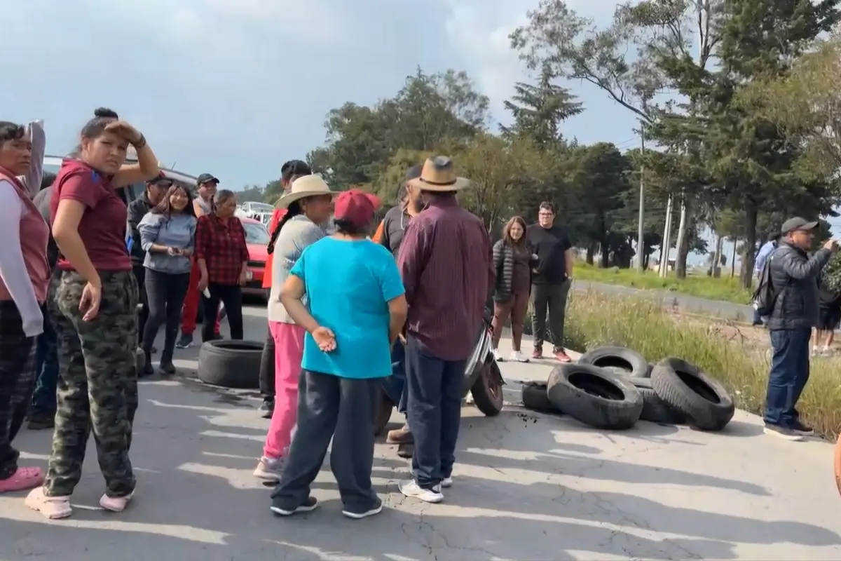 Manofestación antes del ataque con arma de fuego en Edomex. Foto: FB (Click 21 Noticias)
