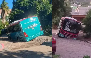 Conductor del Tiburón Urbano intenta evadir tráfico y queda atascado
