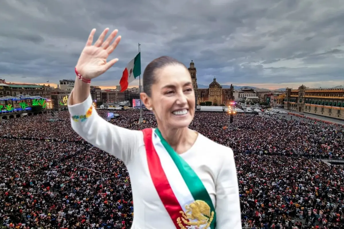 Convocatoria del 15 de septiembre 2025 y presidenta Sheinbaum. Foto: @Claudiashein | Canva