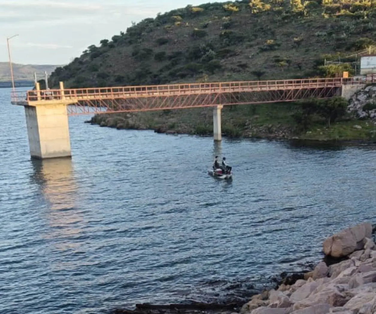 Presa Caboraca, Canatlán Durango | Foto: Víctor Randeles, El clima en Durango, en Facebook.