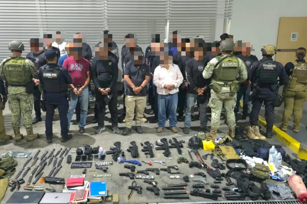 Miembros de La Luz del Mundo detenidos Foto: X(Twitter) @SSeguridad_Mich