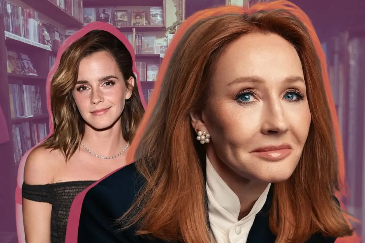 J.K Rowling es constantemente criticada por su postura anti transgénero. FOTO: CANVA/IG: @emmawatsonsmile y @jkrowlingweb