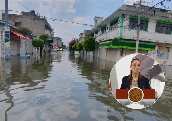 Lluvias en Edomex alcanzan 75 mm en Nezahualcóyotl: CONAGUA confirma apoyo del gobierno federal
