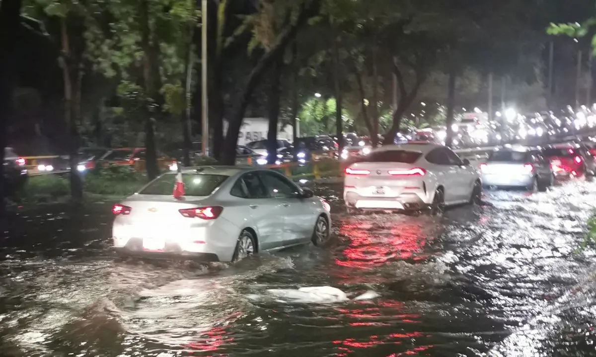 Inundación en CDMX.   Foto: Luis Antonio Alfaro