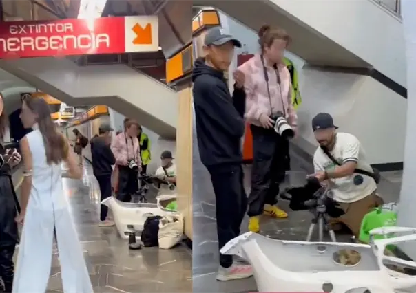 VIDEO | Captan filmación ilegal en Metro CDMX y director anuncia sanciones contra los responsables