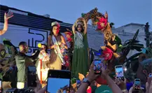 Miles reciben a la Miss Universe Fátima Bosch en Tabasco Miles reciben a la Miss Universe Fátima Bosch en Tabasco