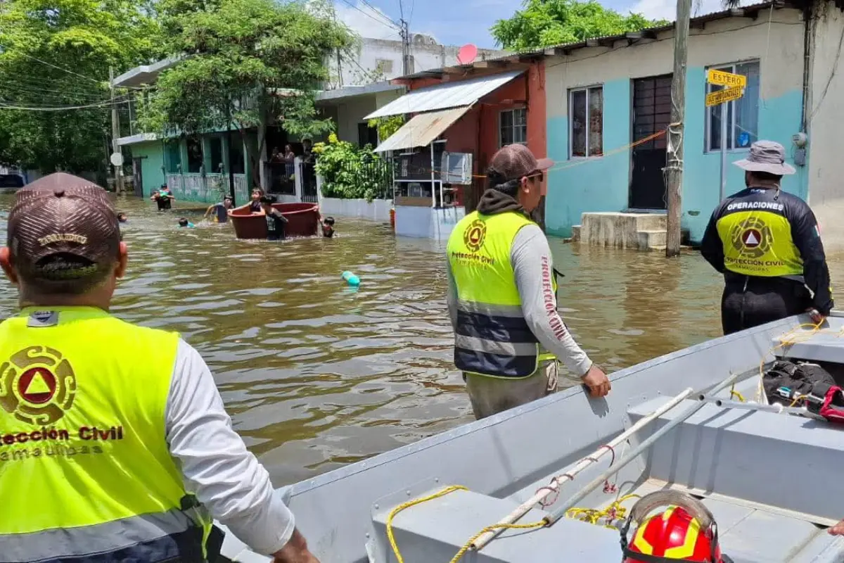 Protección Civil avisó a los habitantes de varios municipios a estar al pendiente de las lluvias y corrientes de ríos | Foto: Protección Civil