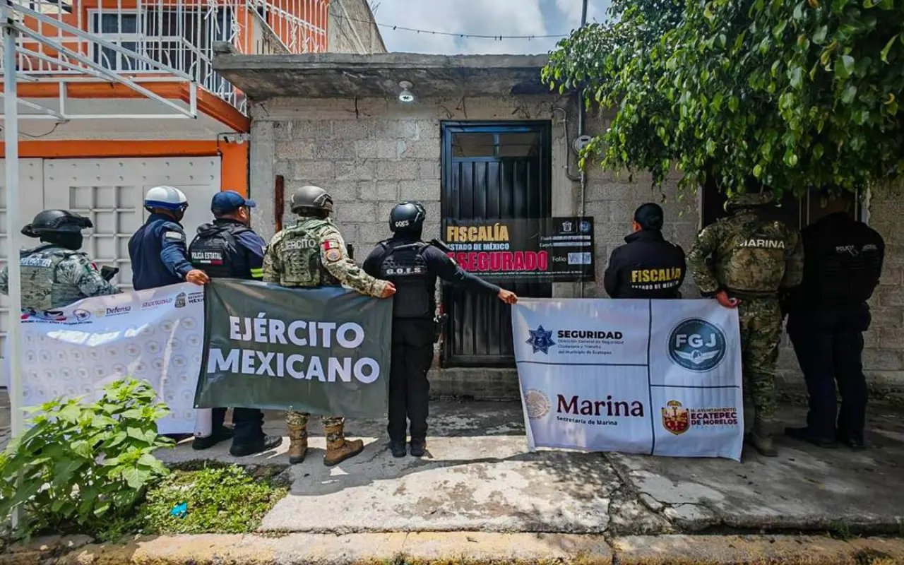 Operación Restitución en Edomex. Foto: X/ @FiscaliaEdomex (Canva)