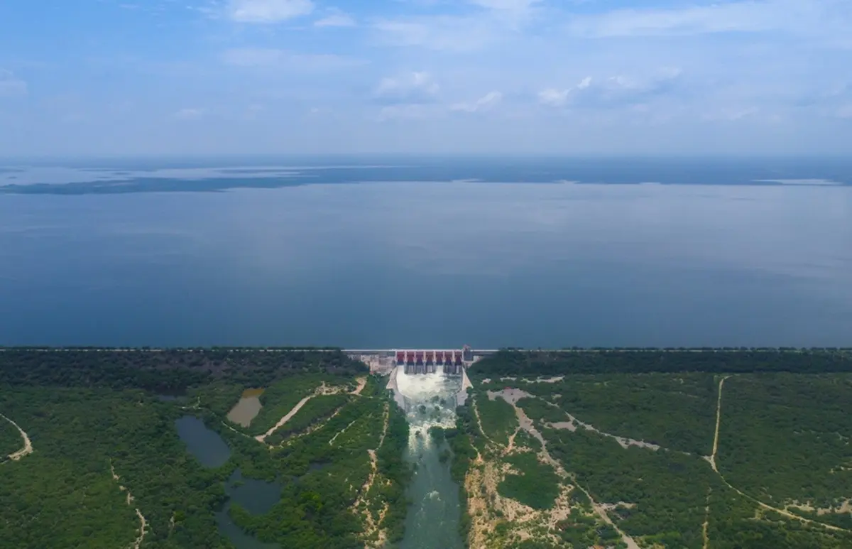 La presa El Cuchillo se encuentra al 79.24% de su capacidad, de acuerdo con la Comisión Nacional del Agua (CONAGUA). Foto: Facebook Samuel García