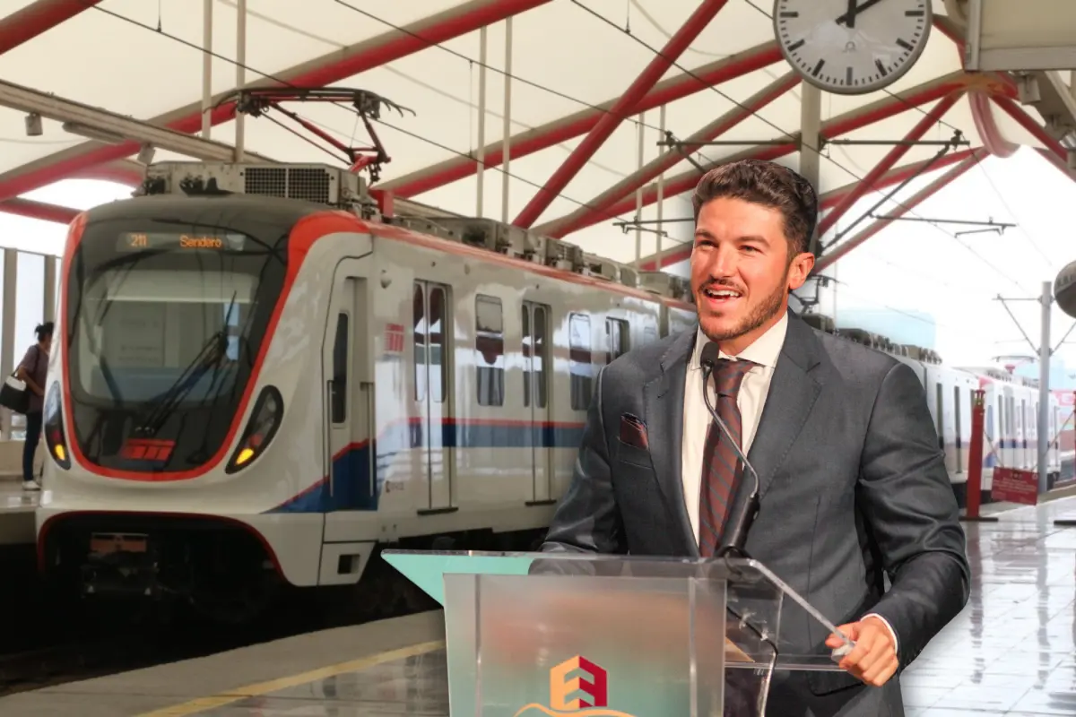 El gobernador Samuel García anuncio la ampliación de la Línea 2 del Metro en el Cuarto Informe de Gobierno de Escobedo/Foto: Erick Reyes-POSTA