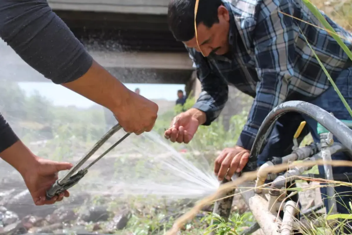 El robo de agua en Tamaulipas dejó de ser un rumor y se convirtió en un problema tangible tras los operativos sorpresa de la Comisión Nacional del Agua (CONAGUA). Foto: CONAGUA