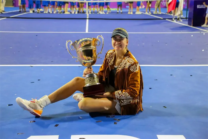 Marina Stakusic, campeona actual del Abierto de Tampico. Foto: Axel Hassel